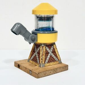 Vintage Thomas the Train Brio Yellow  Water Pump Tower Wood Tracks Pretend Play